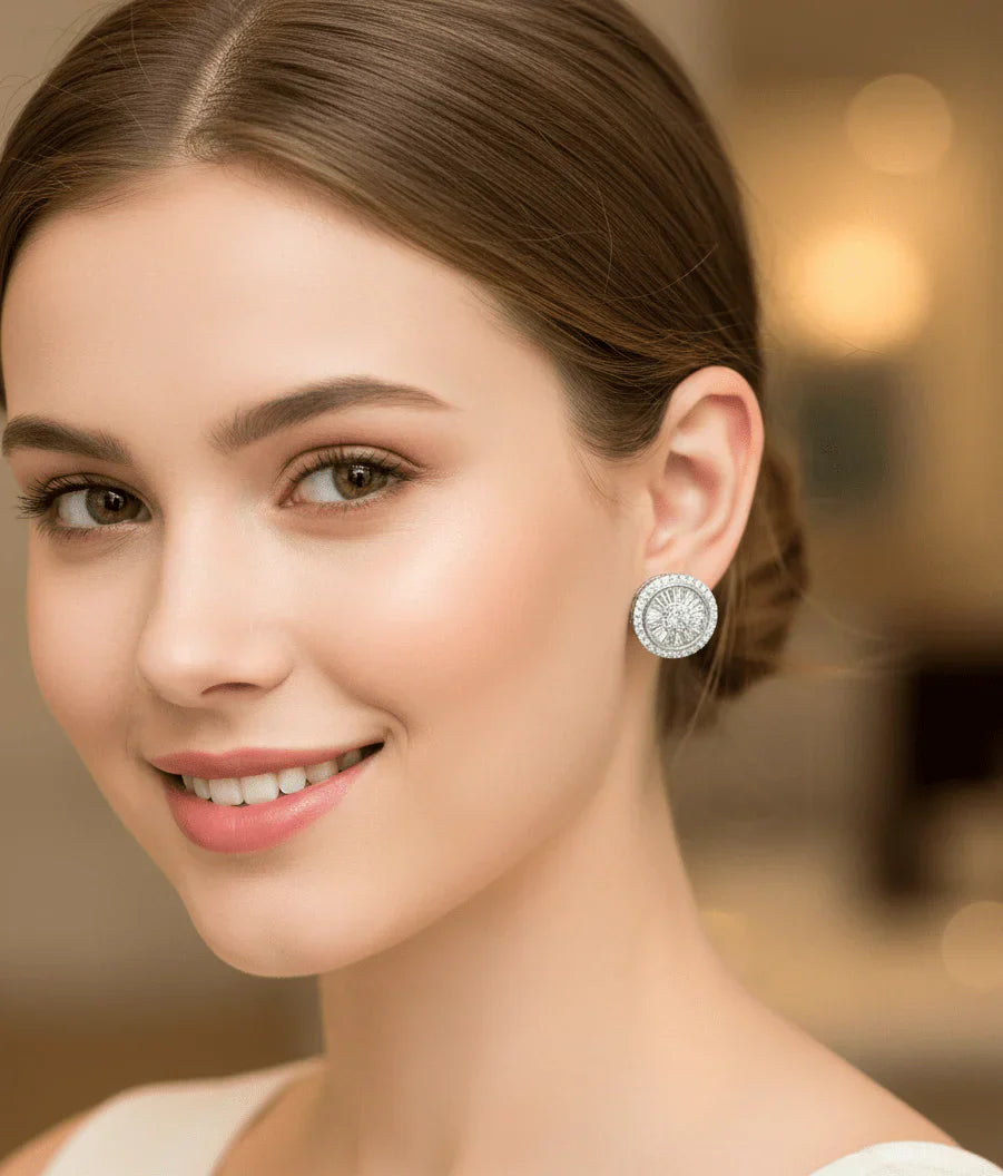 Crystal Royal Chandelier Earrings | Delivered Only in Dubai
