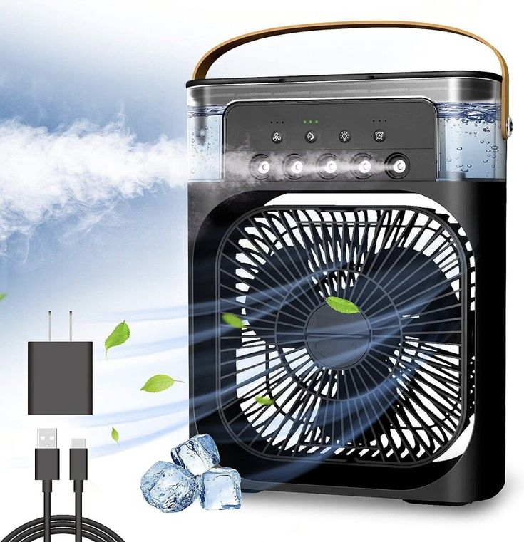 Cooling Fan With Ice – Portable Air Cooler | Delivered Only in Dubai