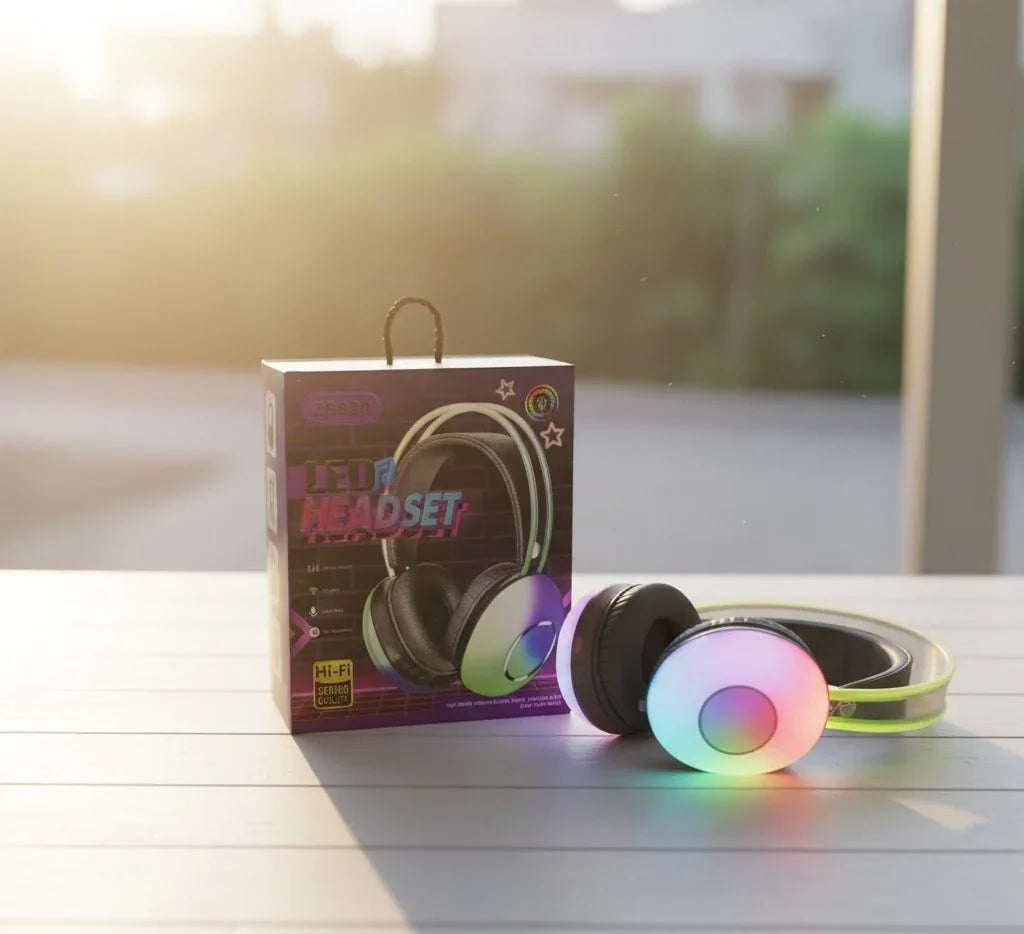 LED Wireless Headset | Immersive Sound & Stylish Light | Delivered Only in Dubai