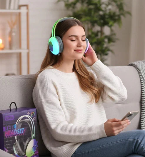 LED Wireless Headset | Immersive Sound & Stylish Light | Delivered Only in Dubai