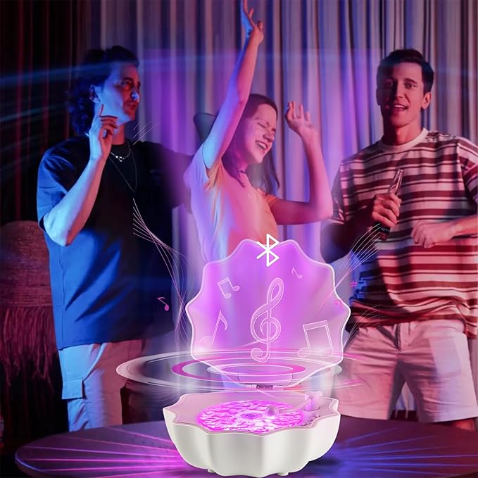 Shell Lamp with Bluetooth Speaker | 2-in-1 LED Light & Wireless Audio | Premium Decor & Sound