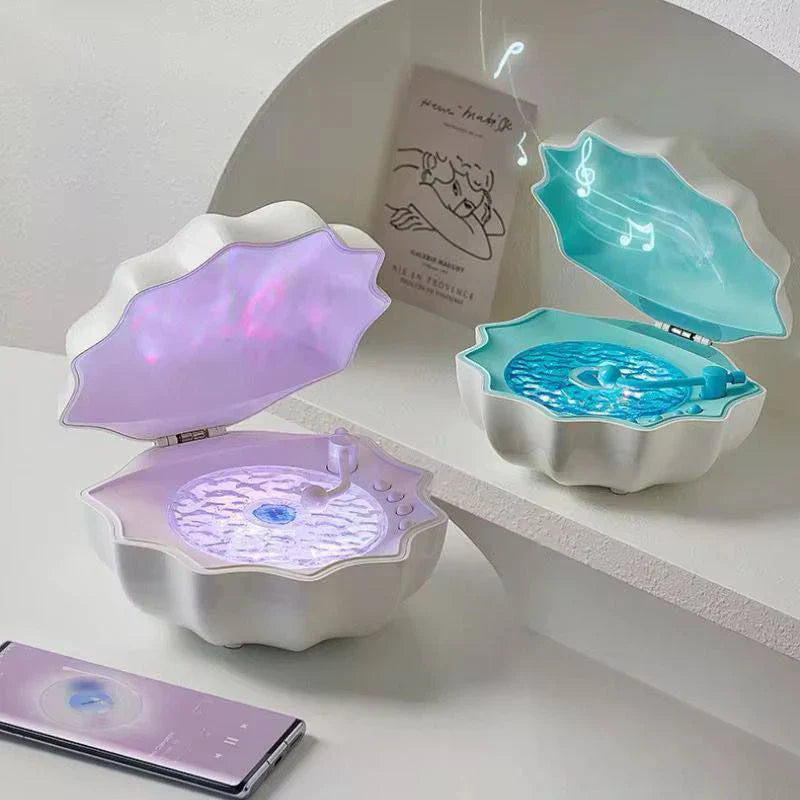 Shell Lamp with Bluetooth Speaker | 2-in-1 LED Light & Wireless Audio | Premium Decor & Sound