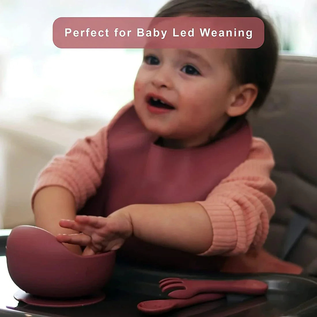 Silicone Baby Cutlery Set | Safe Self-Feeding | Delivered Only in Dubai