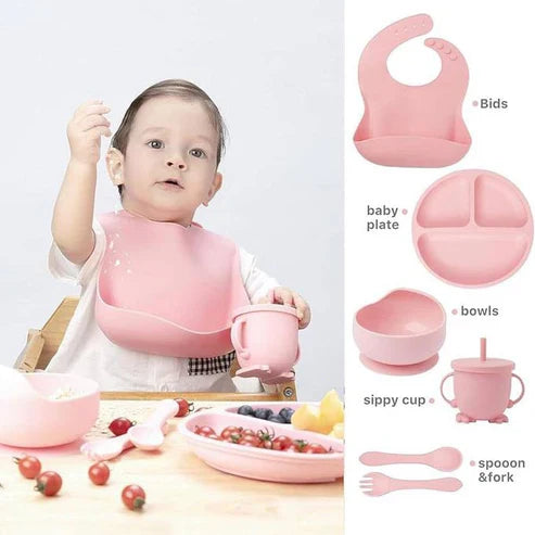 Silicone Baby Cutlery Set | Safe Self-Feeding | Delivered Only in Dubai
