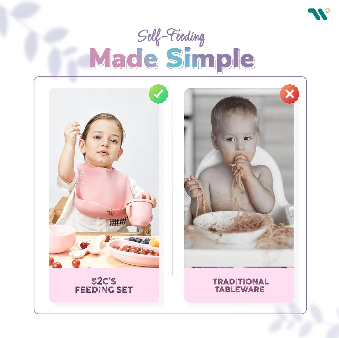 Silicone Baby Cutlery Set | Safe Self-Feeding | Delivered Only in Dubai