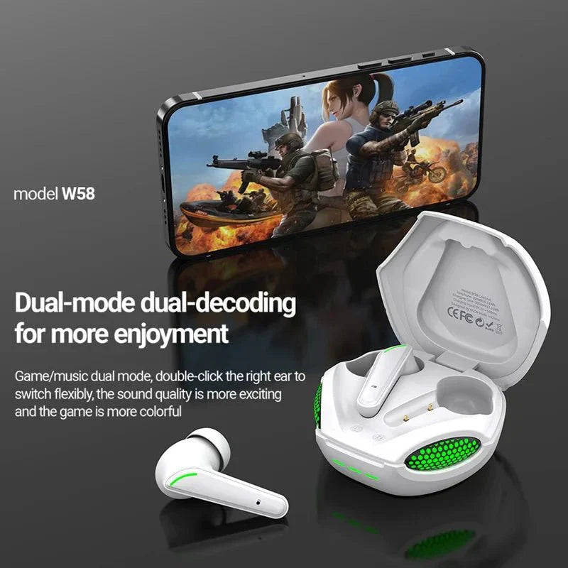 TWS Wireless Gaming Headset | Immersive Sound, Comfort Fit & Zero Lag | Pro Gamer Gear