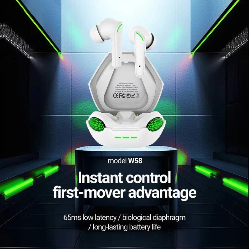 TWS Wireless Gaming Headset | Immersive Sound, Comfort Fit & Zero Lag | Pro Gamer Gear